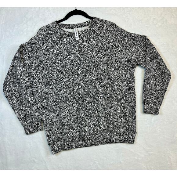 Athleta Size Small Animal Print crew neck Sweatshirt athletic wear athleisure - Picture 1 of 6